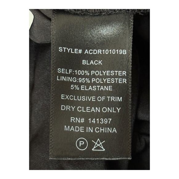 Astr the Label dress Mardi ruched lace trim mini black size Small S - Picture 6 of 9